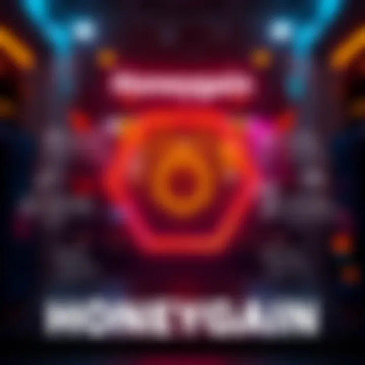 A graphic showing how Honeygain operates, with icons representing data sharing and user interactions, illustrating the benefits of the service.