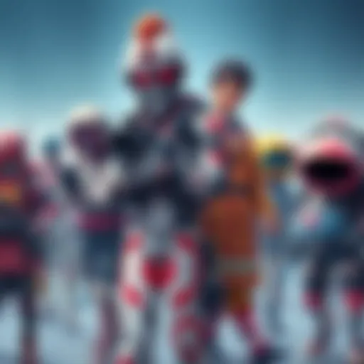 A collage of unique injured characters including an Upgraded Titan Cameraman and a quirky G-toilet, displaying their creative designs.