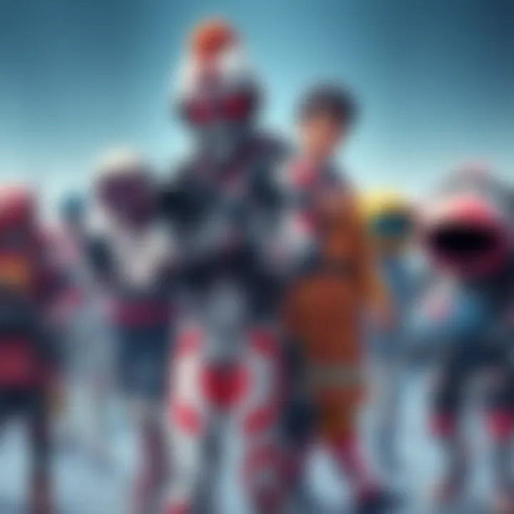 A collage of unique injured characters including an Upgraded Titan Cameraman and a quirky G-toilet, displaying their creative designs.