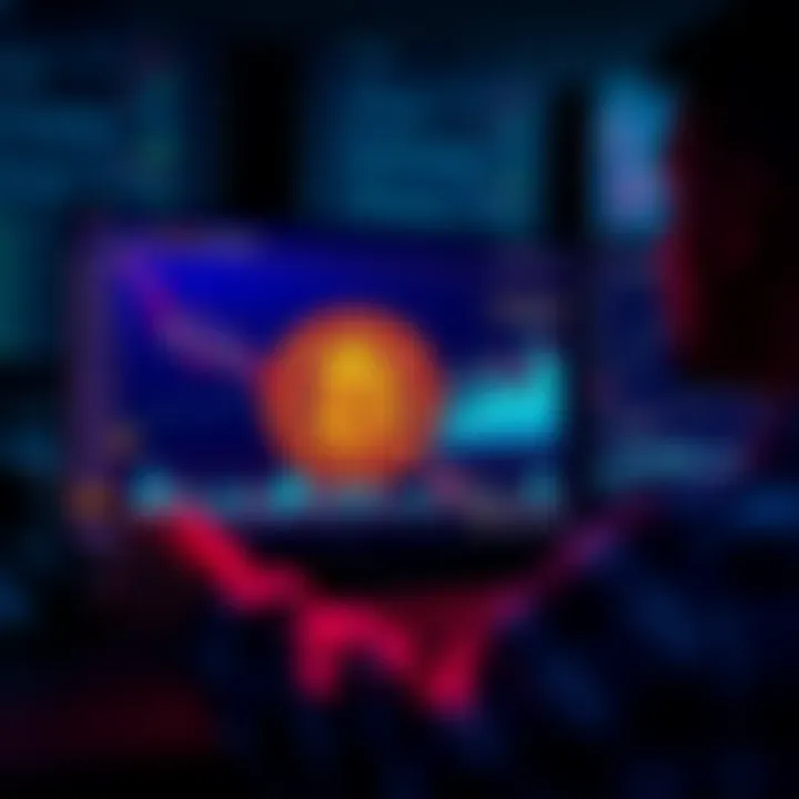 Investing in BCH A person looking at a computer screen showing BCH trends with financial graphs and charts