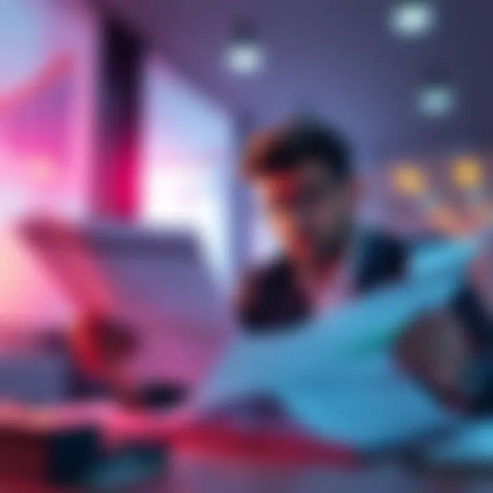 A person reviewing financial documents and considering investment options, symbolizing a withdrawal from Nexo.