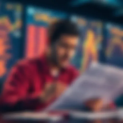 Investor looking at paperwork with a worried expression, considering options to recover lost funds from Ecos.am