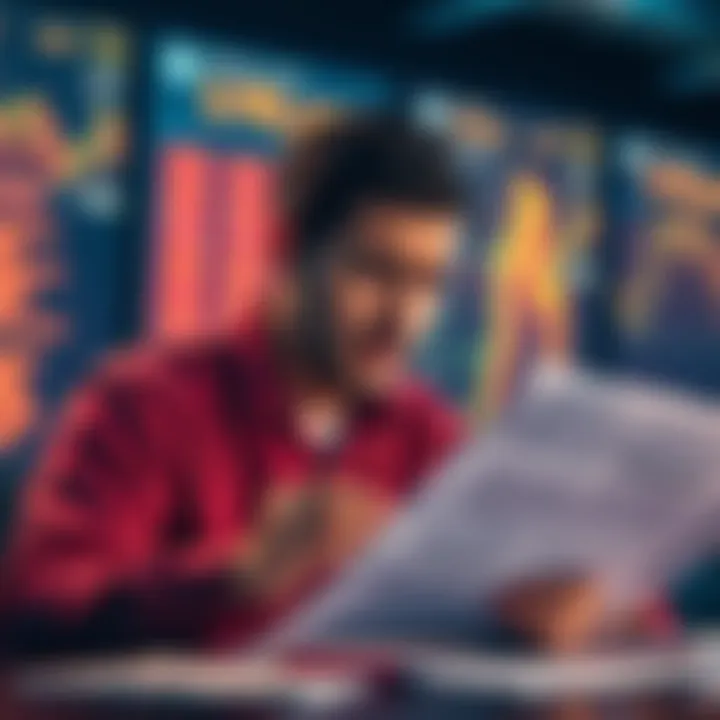 Investor looking at paperwork with a worried expression, considering options to recover lost funds from Ecos.am