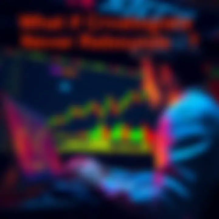 A person analyzing cryptocurrency charts and market trends, contemplating investment strategies in a stagnant market.