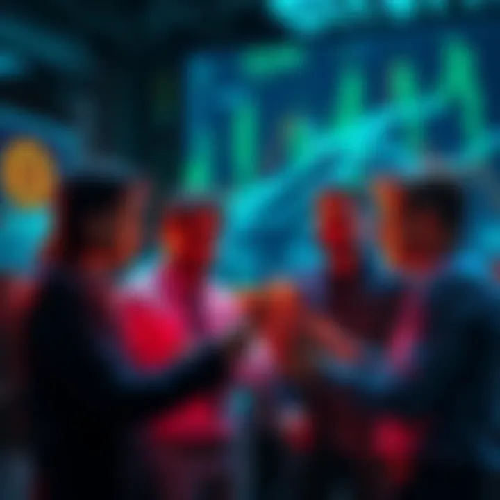 Group of investors discussing concerns about ALEX and STX tokens after recent hacks