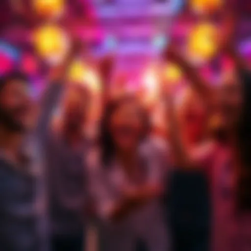 A group of happy investors celebrating as they watch their investments in sub 100 assets increase in value.