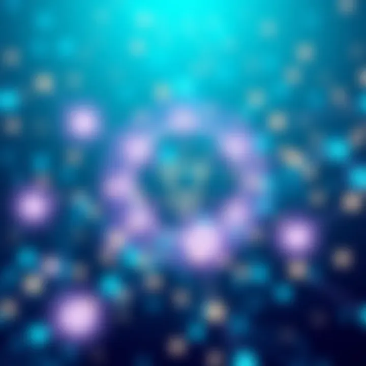 An illustration showing a digital network symbolizing global trade with IOTA technology connections