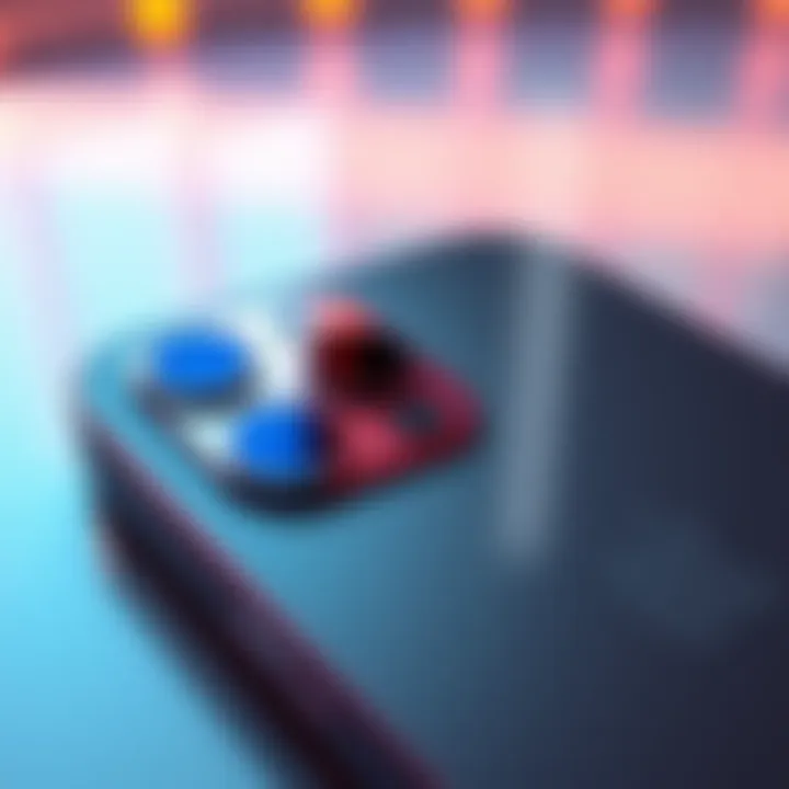 Close-up of iPhone Pro Max showing its features without the C2 modem, while Pro and Duo models display their upgraded specs.