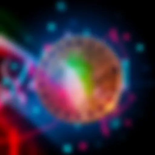 A graphic showing a digital currency symbol with financial charts indicating growth and a backdrop of the Iranian flag, symbolizing the rise of crypto transactions in Iran.