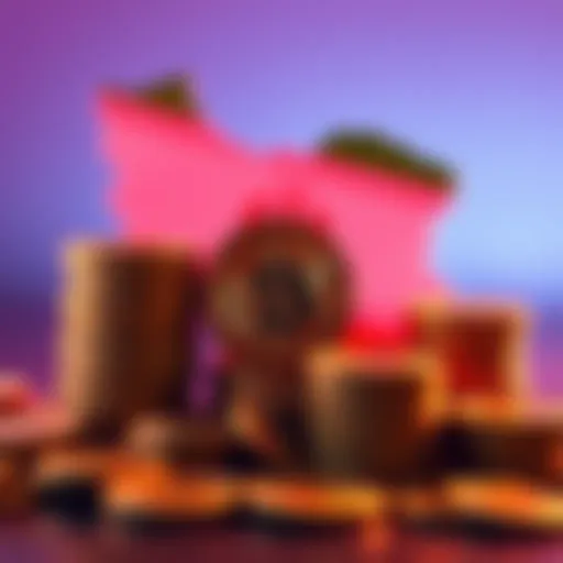 A graphic showing stacks of USDT coins with an outline of Iran's map in the background, illustrating Iran's recent financial move.