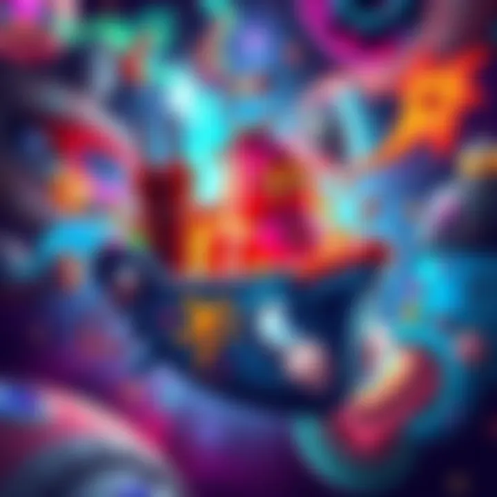 Colorful and creative artwork representing Jak Shipping style, showcasing vibrant colors and unique designs
