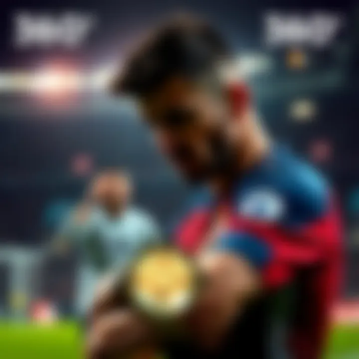 Joao Pedro looks frustrated after a penalty decision, with a referee in the background discussing the call.