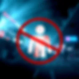 Kalshi's announcement of banning George Santos from their prediction platform, showing a graphic of a crossed-out figure representing Santos