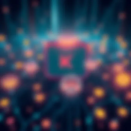 Illustration showing blockchain architecture with connections to StarkWare founders, symbolizing Kaspa's innovative tech and strategic ties in cryptocurrency.