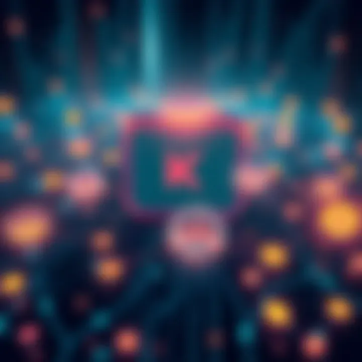 Illustration showing blockchain architecture with connections to StarkWare founders, symbolizing Kaspa's innovative tech and strategic ties in cryptocurrency.