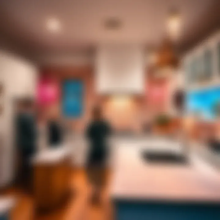Contestants showcase their newly designed kitchens during the live reveal on The Block Season 22 Episode 29.