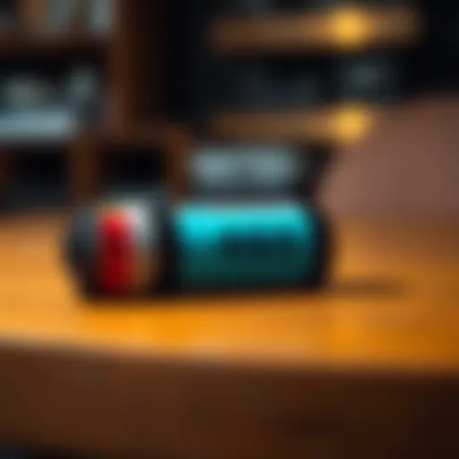 Close-up of a Kodak Aerocolor 2460 film roll on a wooden table, showcasing its label and vibrant color scheme.