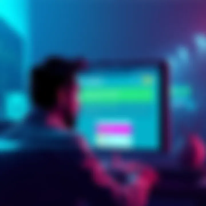 A worried person looking at a computer screen showing Kraken account issues, highlighting account closures and blocked funds