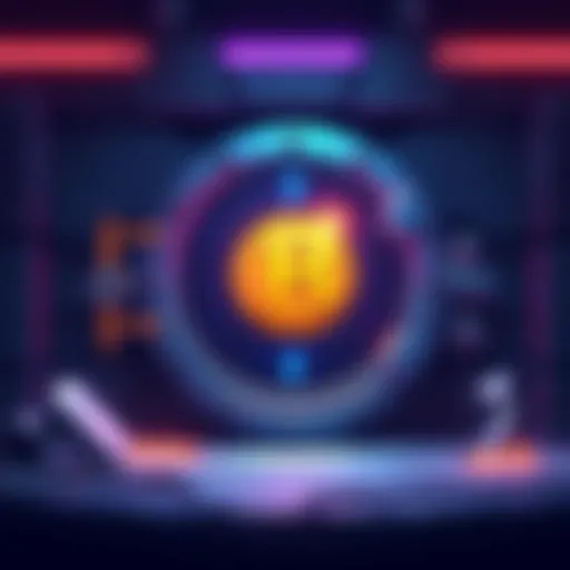 An illustration showing a Bitcoin vault with a logo of Kraken, symbolizing investment opportunities in cryptocurrency with a yield feature.
