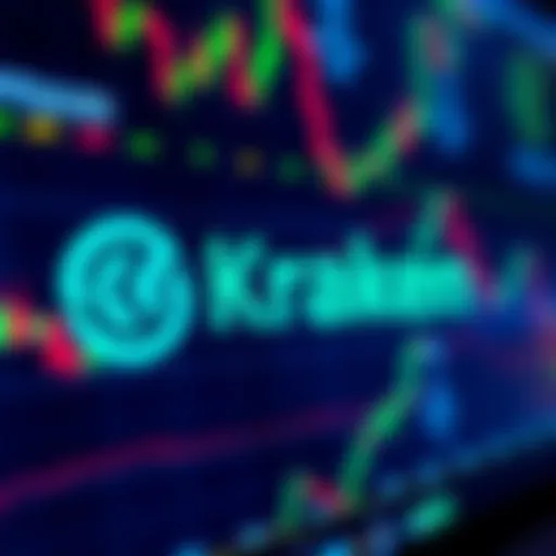 A close-up view of the Kraken logo on a trading screen showing the active $LAPTOP/USD trading pair amidst news of celebrity rugpulls.