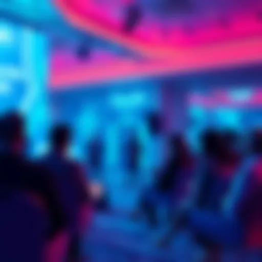 Participants at the World Laureates Summit in Dubai discussing AI and blockchain innovations.