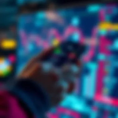 A person using a smartphone to trade cryptocurrency with KYC checks visible on the screen, showing an interface of a trading platform like Changelly or ChangeNow.