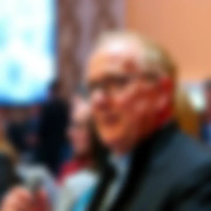 Larry Fink speaking at the Davos 2026 event about tokenization and blockchain technology.