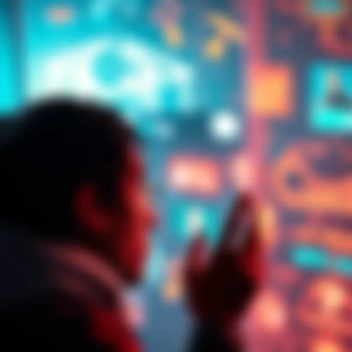 A person reflecting on a thought-provoking visual that conveys important life lessons and perspectives.