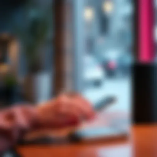 A person using a smartphone to manage linked bank accounts with Norwegian banks