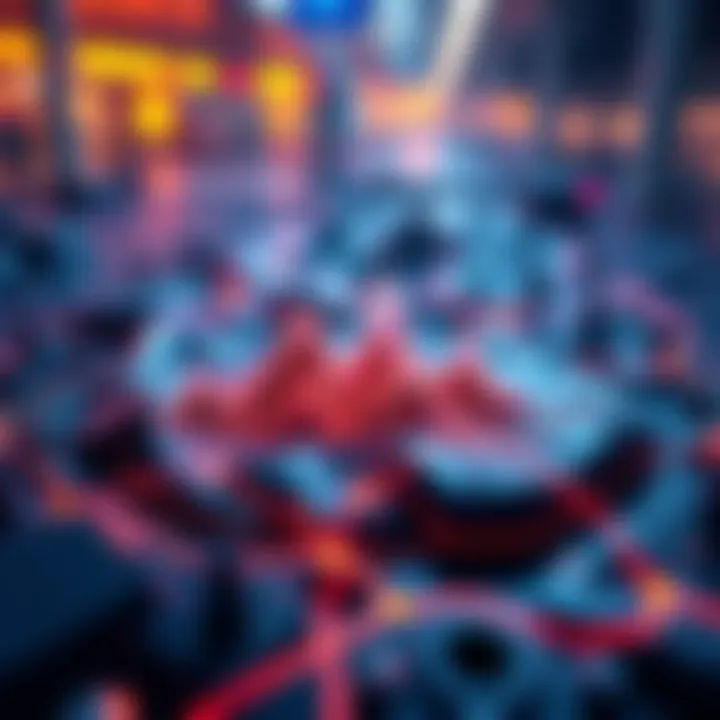 A graphic showing fragmented liquidity pools in decentralized finance, highlighting challenges for traders and asset managers.