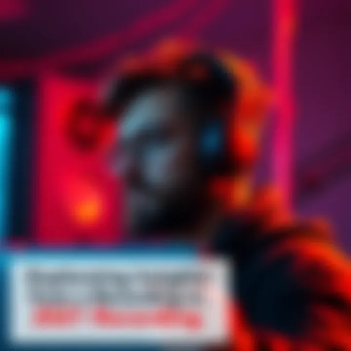 A person listening to a recording on headphones, reflecting on its meanings.