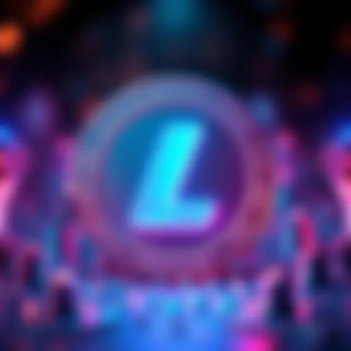 Visual representation of Litecoin symbol with Flexa logo, illustrating increased transaction capacity and efficiency in cryptocurrency commerce.