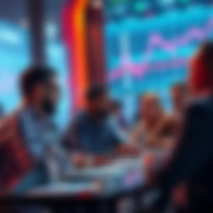 People discussing Litecoin trading strategies and market analysis at a digital forum
