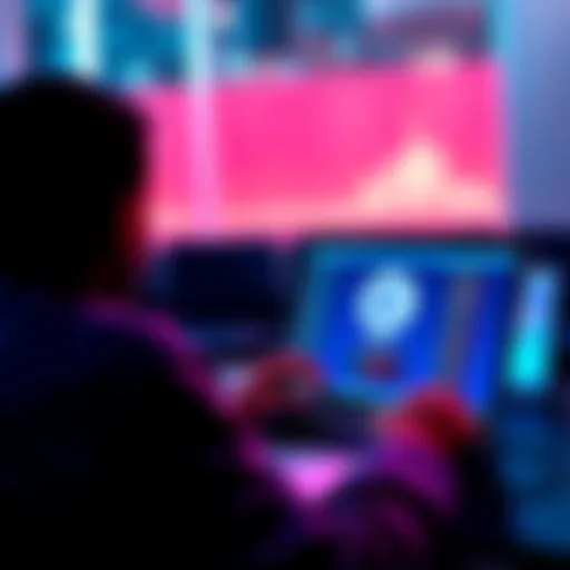 A person reviewing information about setting up an LLC account on a laptop with Coinbase's logo displayed on the screen