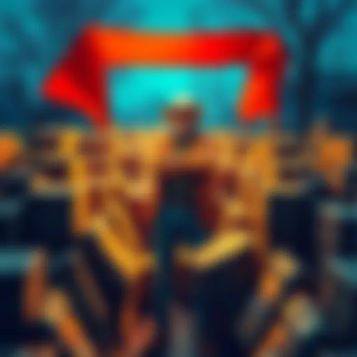 A local resident stands proudly among their 290 parcels in the community, showcasing their ranking of third in town.