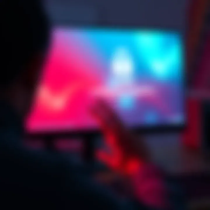 A computer screen displaying a login error message with a frustrated person looking at it.