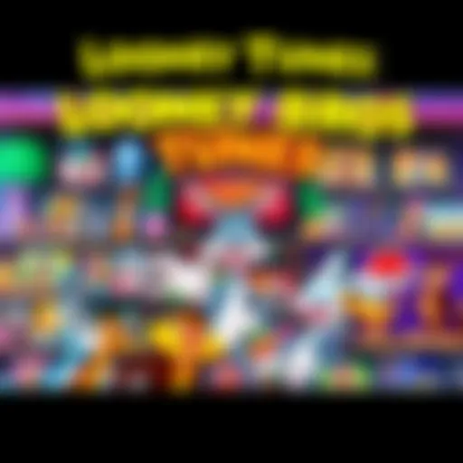 A collection of Warner Bros Looney Tunes NFTs displayed on a digital marketplace, showcasing colorful cartoon art.