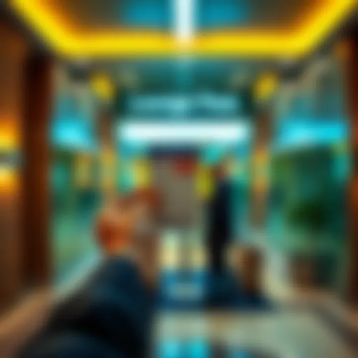 Lounge Pass Entry Explained A person holding a lounge pass while standing in front of an airport lounge entrance