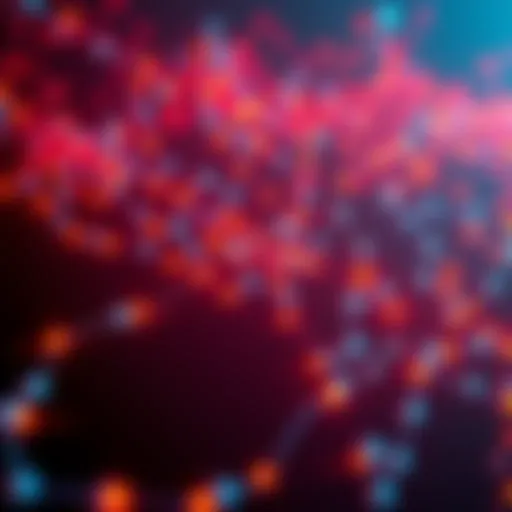 Visual representation of a blockchain network with fewer than 10 nodes, highlighting the risks to decentralization and security.