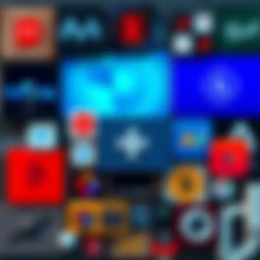 A collage showing examples of low-quality media, including generic software interfaces, poorly designed graphics, and manufactured band logos.