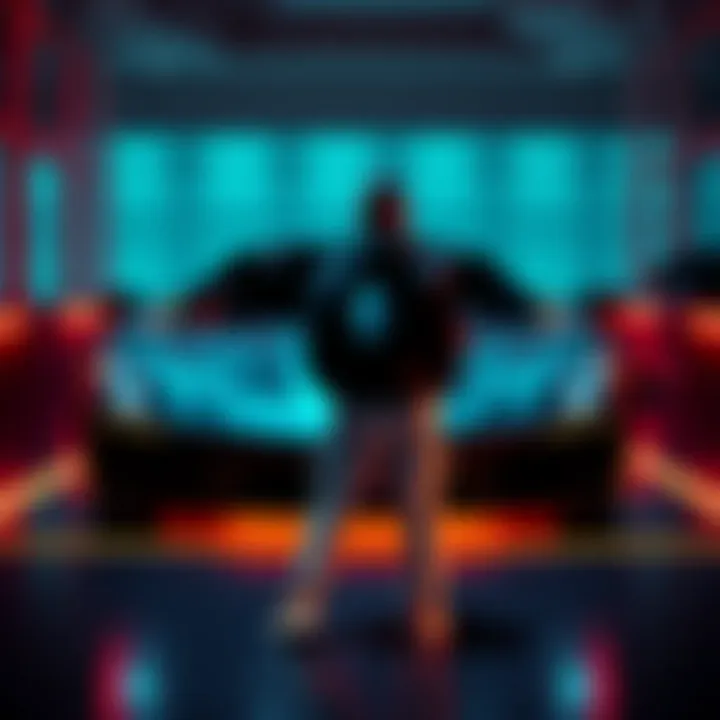 A person stands next to a shiny luxury car after successfully investing in Ethereum for five years.