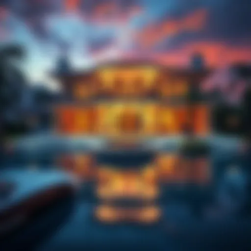 A luxurious mansion called 'La Fin', showcased for sale, accepting cryptocurrency offers for buyers.