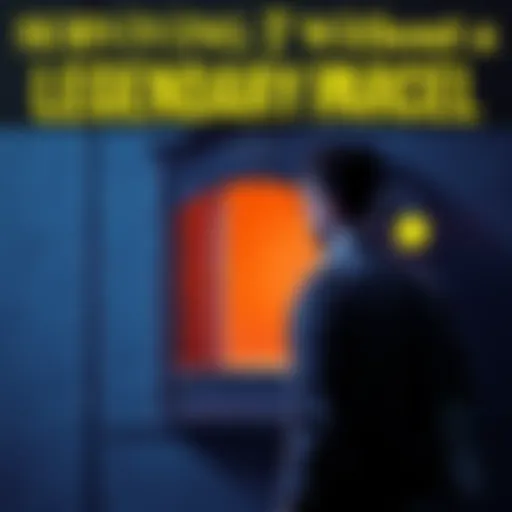 A person standing in front of an empty mailbox, looking disappointed after waiting for a legendary parcel without any deliveries for seven days