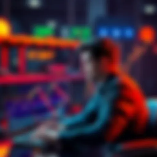 A thoughtful man looks at a laptop showing declining crypto charts, symbolizing his disillusionment with digital currency.