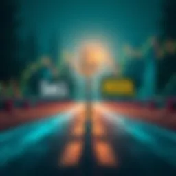 Two paths illustrated with a fork in the road; one side shows 'Sell' and the other 'HODL' with financial graphs in the background.