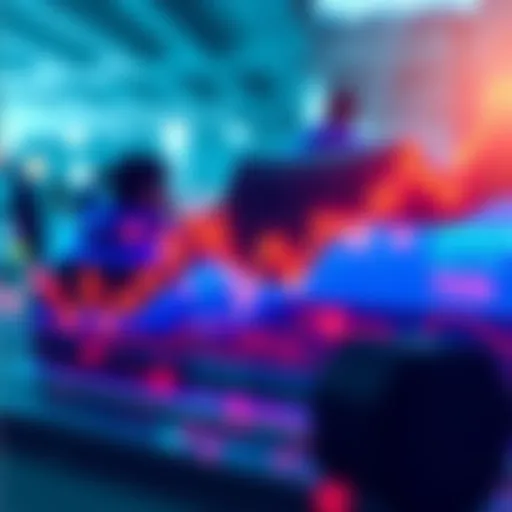 Graph showing fluctuating market trends between 75k and 80k with indicators for potential stabilization or further changes