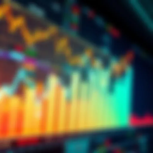 A graph showing market trends with rising lines and bars, illustrating recent all-time highs and increased institutional investment in the market.