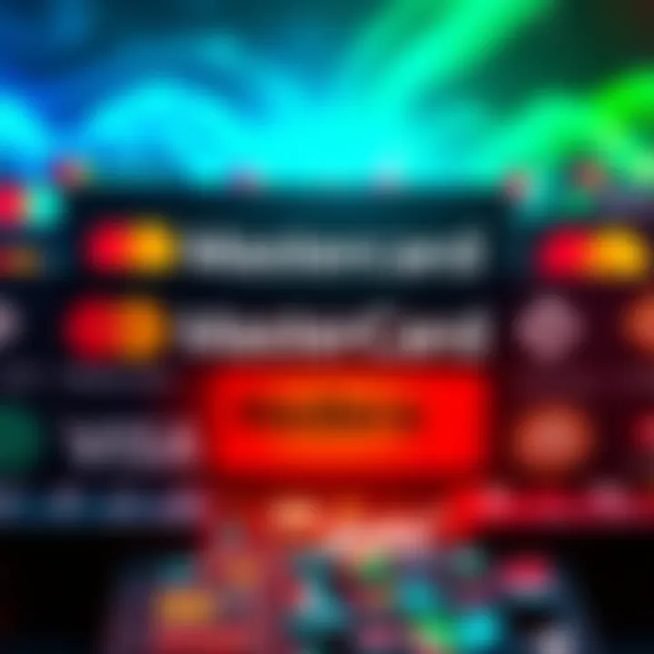 MasterCard logo alongside logos of various crypto firms, highlighting the 85 partnerships, with a focus on the absence of Hedera.