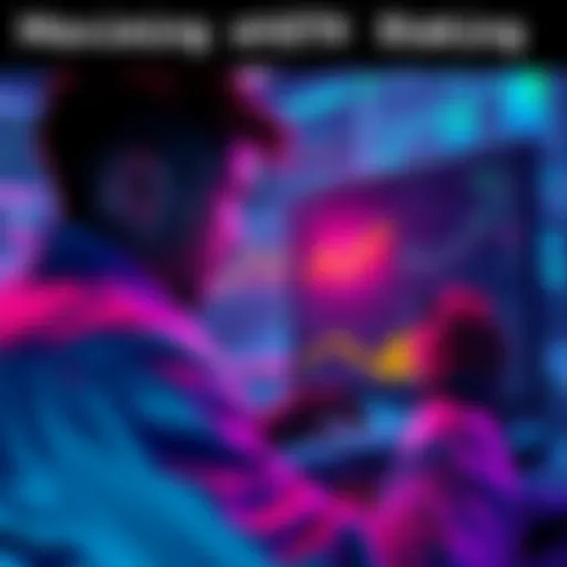 A person analyzing DeFi strategies with stETH, showing charts and graphs related to lending and liquidity pools.