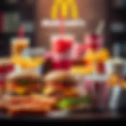A spread of new McDonald's menu items including burgers, fries, and drinks, showcasing the latest offerings.